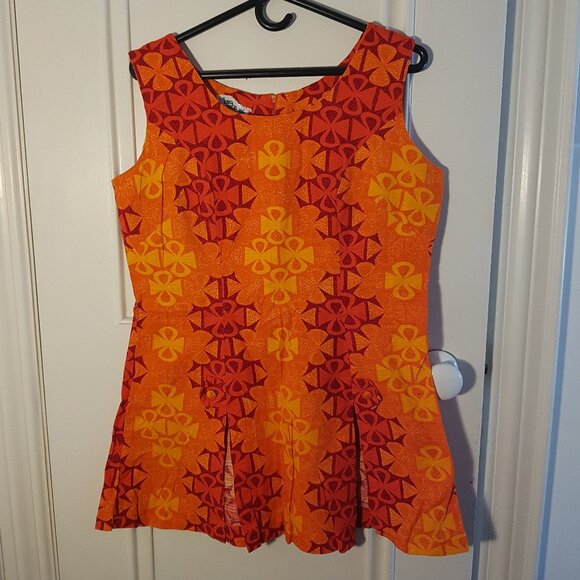 Vintage Pacific Isle Hawaiian barkcloth tiki tunic - Picture 1 of 4